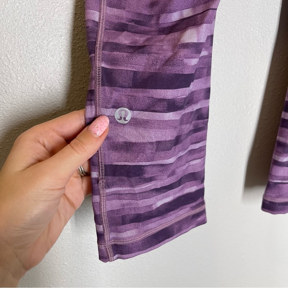 Lululemon Speed Up Crop Leggings 21” Inseam Shadowed Smoked Mullberry Size 8 - Picture 5 of 11